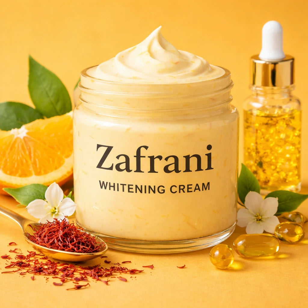 Zafrani Whitening Cream | Herbal Glow Formula with Zafran, Gold Serum & Vitamin C